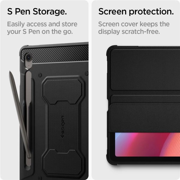 Spigen Rugged Armor Pro black - Samsung Galaxy Tab S10 FE+ (ACS09381) - Image 8