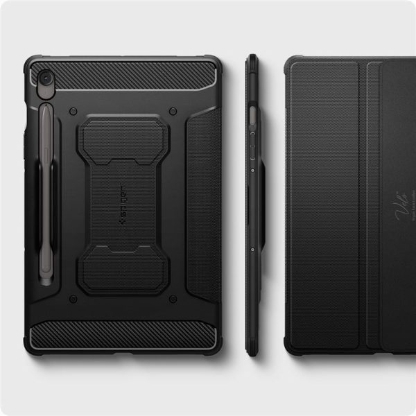 Spigen Rugged Armor Pro black - Samsung Galaxy Tab S10 FE+ (ACS09381) - Image 9