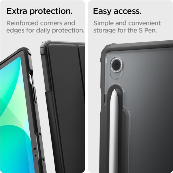 Spigen Ultra Hybrid Pro black - Samsung Galaxy Tab S10 FE+ (ACS09446) - Image 8