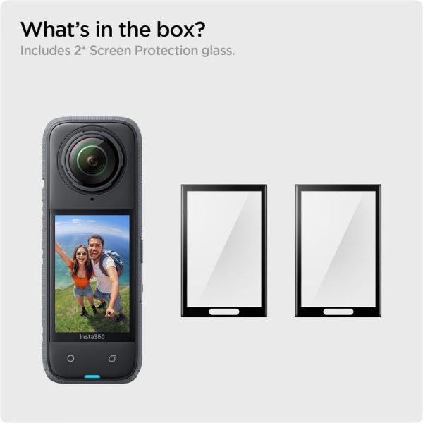 Spigen Glass tR SLIM S2P black - Insta 360 X4 (AGL09309) - Image 3