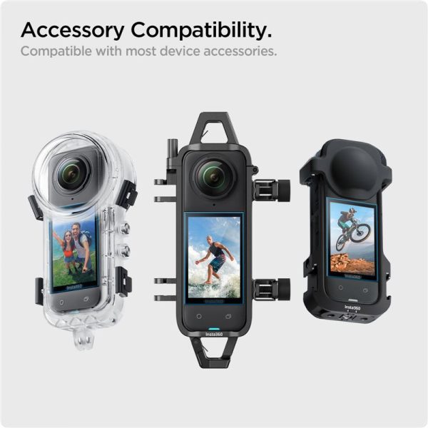 Spigen Glass tR SLIM S2P black - Insta 360 X4 (AGL09309) - Image 7