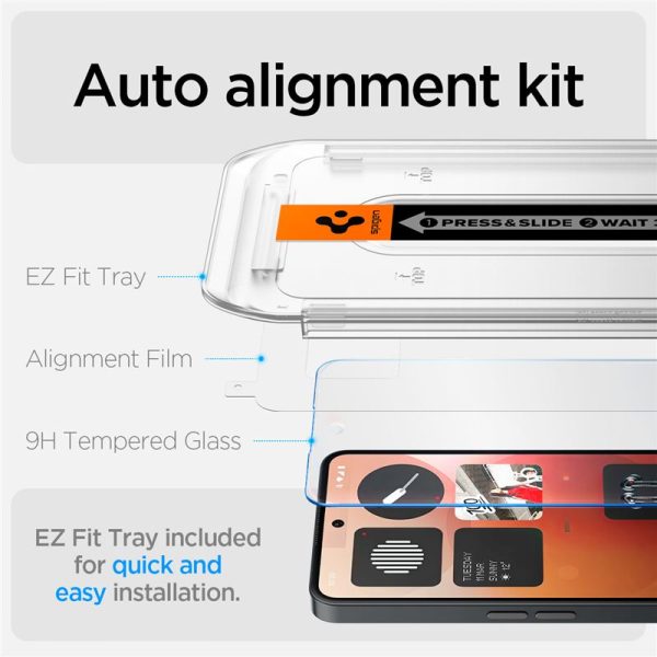 Spigen Glass tR EZ Fit HD 1 Pack transparency - Nothing Phone (3a)/(3a) Pro (AGL09429) - Image 3