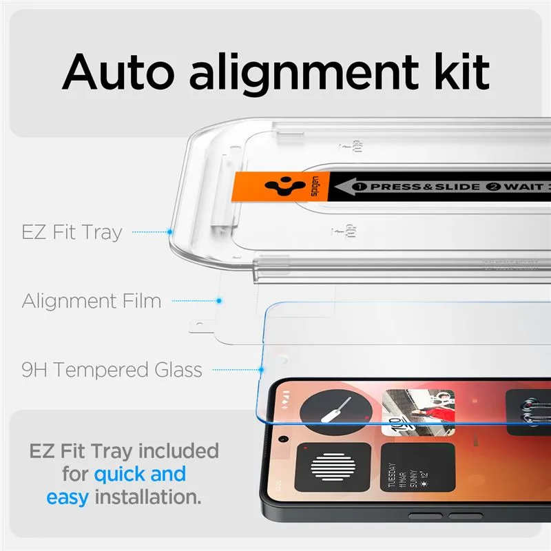 Τζάμι Προστασίας Nothing Phone (3a) / (3a) Pro Spigen Glass tR EZ Fit HD 1 Pack (AGL09429) - Image 3