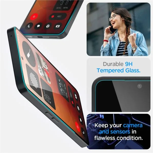 Τζάμι Προστασίας Nothing Phone (3a) / (3a) Pro Spigen Glass tR EZ Fit HD 1 Pack (AGL09429) - Image 4