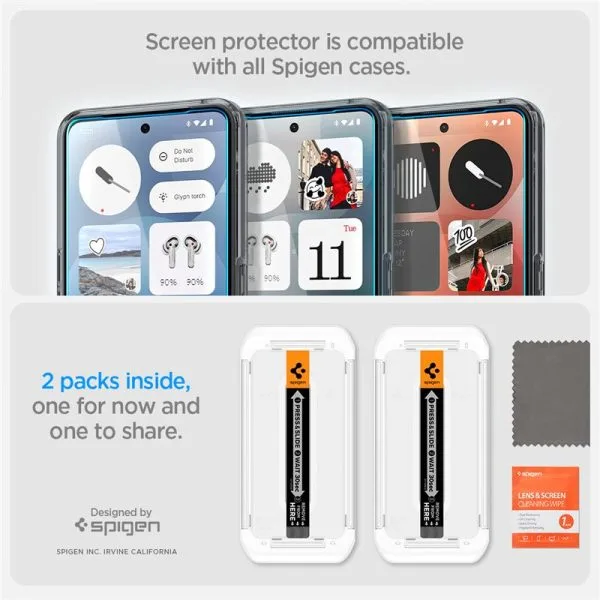 Τζάμι Προστασίας Nothing Phone (3a) / (3a) Pro Spigen Glass tR EZ Fit HD 1 Pack (AGL09429) - Image 7