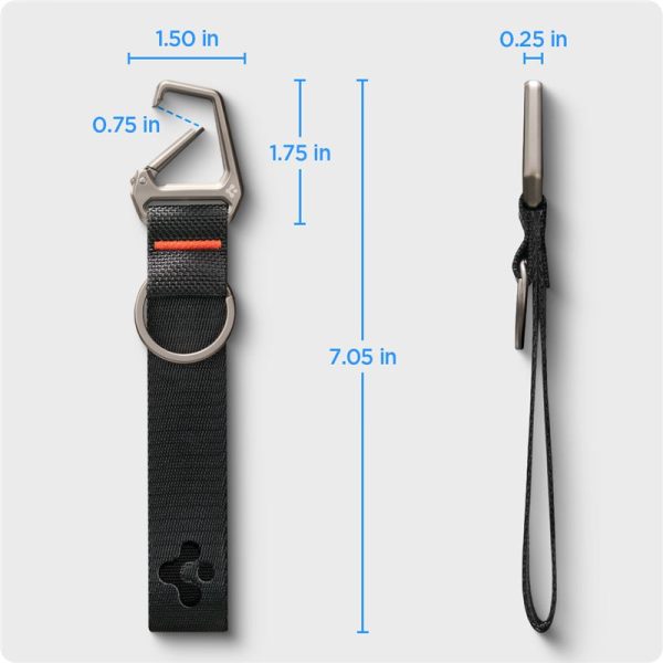Spigen Carabiner With Key Ring 2nd Gen 1 Pack gunmetal (AHP08894) - Image 3