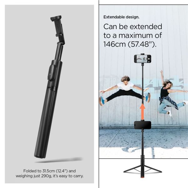 Spigen Tripod Selfie Stick MagSafe Auto-Open black (AMP09336) - Image 14
