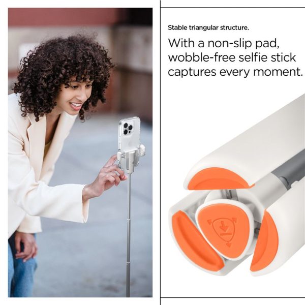 Spigen Tripod Selfie Stick MagSafe Auto-Open dune beige (AMP09337) - Image 11