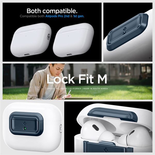 Spigen Lock Fit M metal slate - AirPods Pro (2nd/1st Gen) (ASD06153) - Image 9