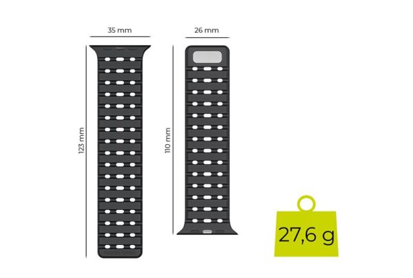 Mobile Origin Magnetic Strap Black-Apple Watch 49mm/46mm/45mm/44mm (AWMS-01-BLK) - Image 8