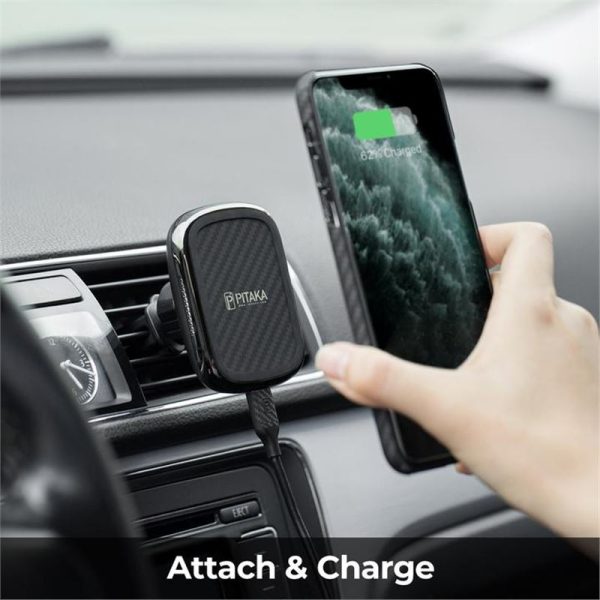 Pitaka MagMount Qi Wireless Air Vent Mount (CM3001Q) - Image 6