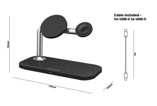 Mobile Origin 3 in 1 Wireless charger White (FRL-WCH-31-WHT) - Image 8
