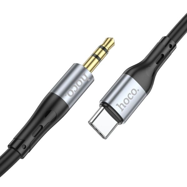 HOCO cable AUX Jack 3,5 mm to Type C UPA22 1 m black - Image 3