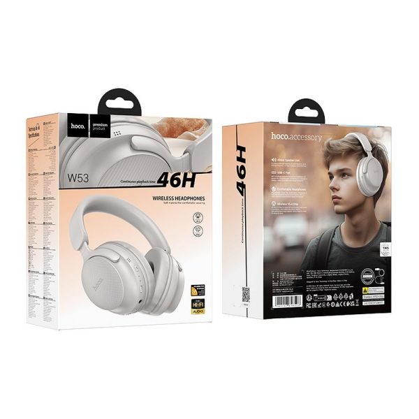 HOCO wire headphones bluetooth W53 gray - Image 3