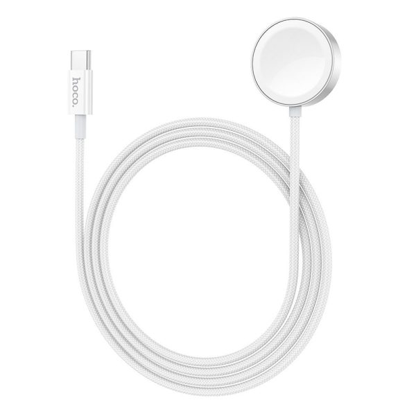 HOCO wireless charger Type C compatible with APPLE Watch and SAMSUNG Watch CW59 white - Image 4