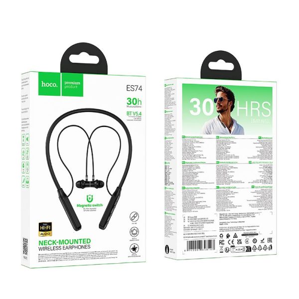 HOCO wireless earphones bluetooth ES74 blue - Image 5