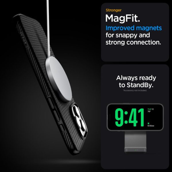 SPIGEN LIQUID AIR ”T” MAG MAGSAFE-APPLE IPHONE 16 PRO MAX MATTE BLACK (ACS09114) - Image 15
