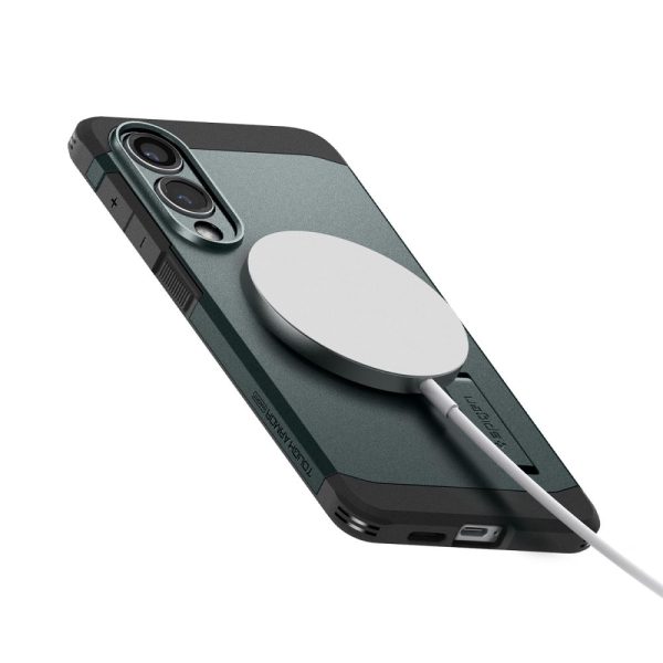 Spigen Tough Armor MagSafe abyss green-Samsung Galaxy S25 Edge (ACS09424) - Image 6