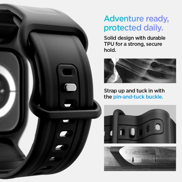 SPIGEN VAULT PRO-APPLE WATCH 10 (42 MM) MATTE BLACK (ACS09390) - Image 16