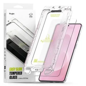 SZKŁO HARTOWANE RINGKE EASY SLIDE 2-PACK GALAXY S25 EDGE CLEAR