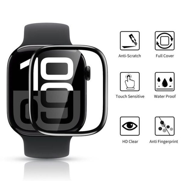 TECH-PROTECT GLASS FLEX+ 2-PACK HUAWEI WATCH FIT 3 / 4 BLACK - Image 2