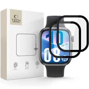 SZKŁO HYBRYDOWE TECH-PROTECT GLASS FLEX+ 2-PACK HUAWEI WATCH FIT 3 / 4 BLACK