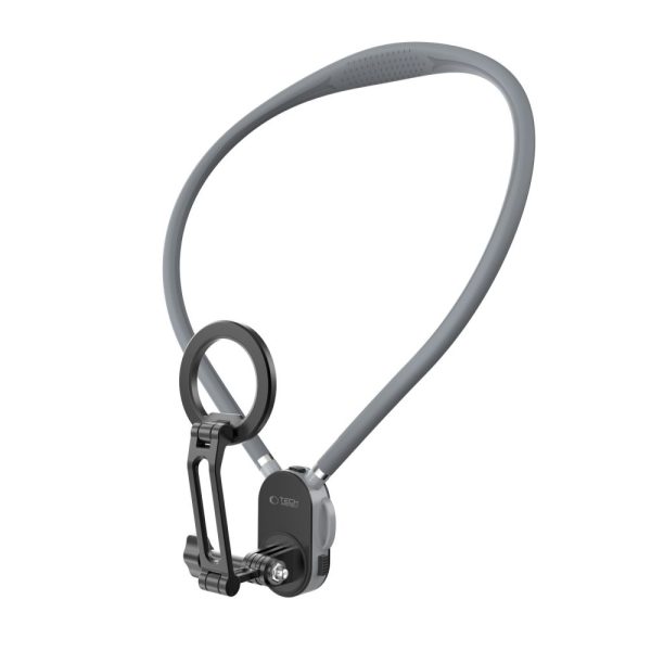 TECH-PROTECT AC200 MAGNETIC MAGSAFE & GOPRO & DJI NECK HOLDER CRAYON GREY - Image 3