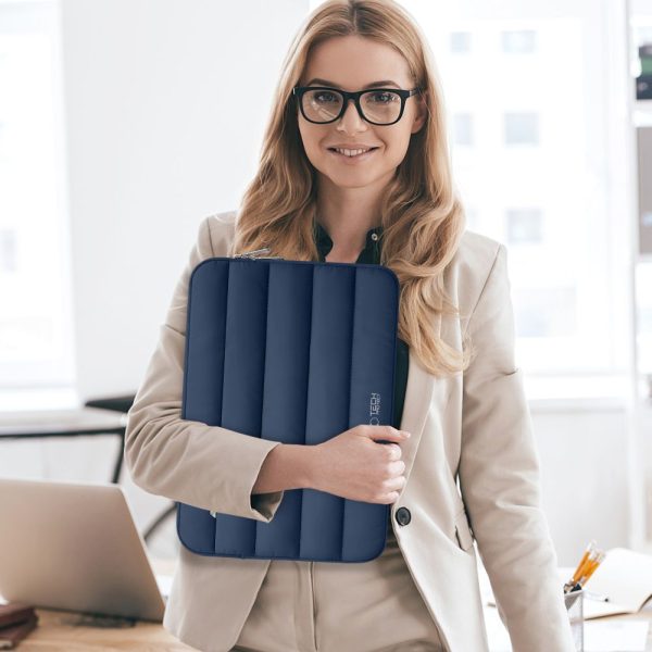 TECH-PROTECT FLUFFY LAPTOP 13-14 NAVY BLUE - Image 11