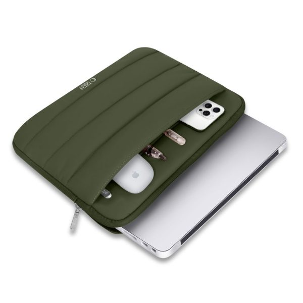 TECH-PROTECT FLUFFY LAPTOP 15-16 ARMY GREEN - Image 4
