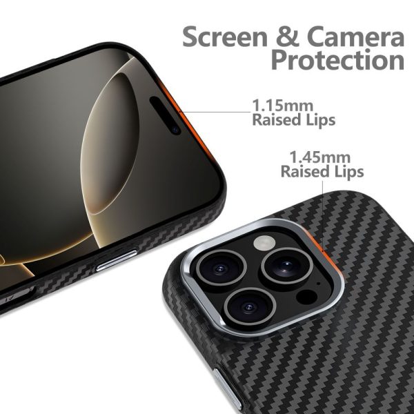 TECH-PROTECT ION CARBON MAGSAFE-SAMSUNG GALAXY S25 ULTRA BLACK/SILVER - Image 2