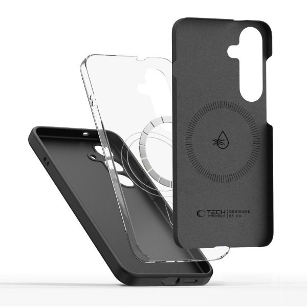 TECH-PROTECT LIQUID SILICONE MAGSAFE-SAMSUNG GALAXY S25 EDGE BLACK - Image 2