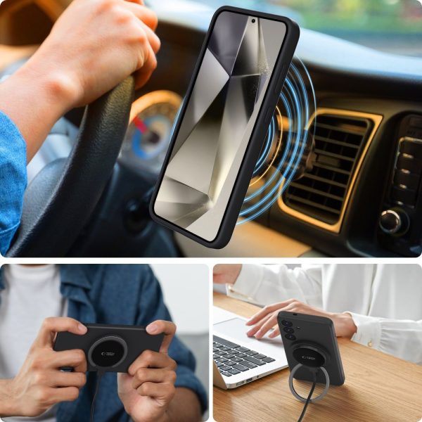 TECH-PROTECT LIQUID SILICONE MAGSAFE-SAMSUNG GALAXY S25 EDGE BLACK - Image 3