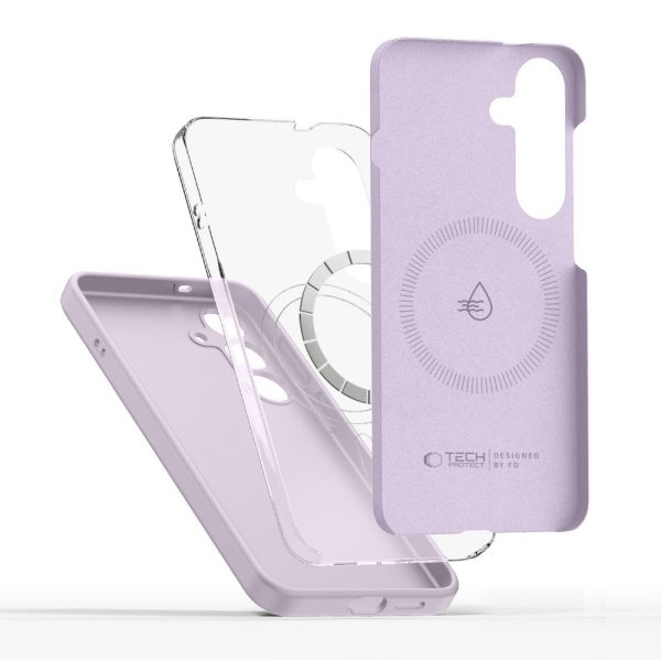 TECH-PROTECT LIQUID SILICONE MAGSAFE-SAMSUNG GALAXY S25 EDGE MAUVE - Image 2