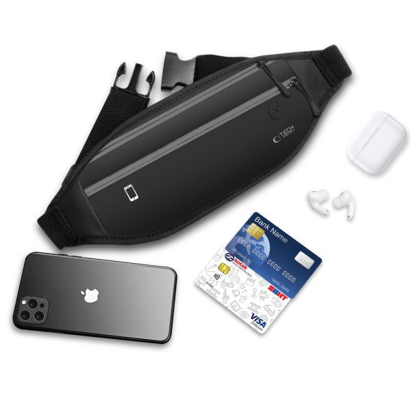 TECH-PROTECT M7 UNIVERSAL SPORT WAIST BAG BLACK - Image 4