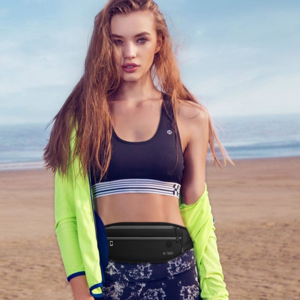 TECH-PROTECT M7 UNIVERSAL SPORT WAIST BAG BLACK - Image 8