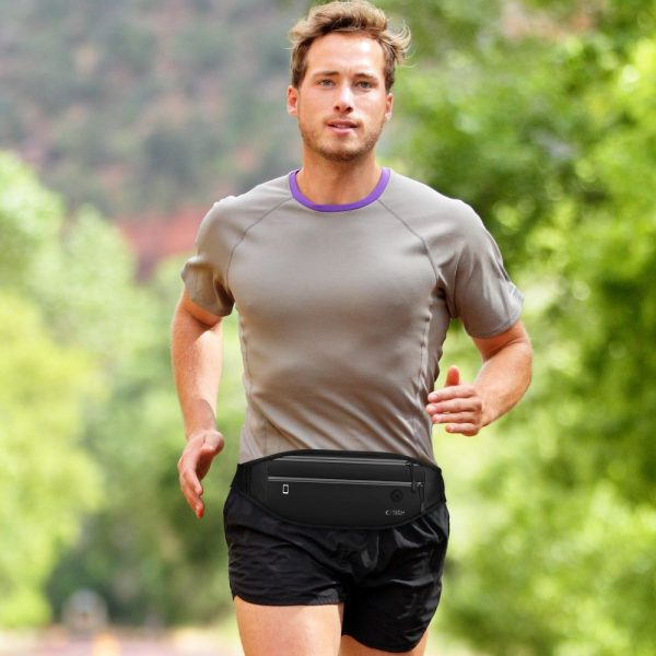 TECH-PROTECT M7 UNIVERSAL SPORT WAIST BAG BLACK - Image 9