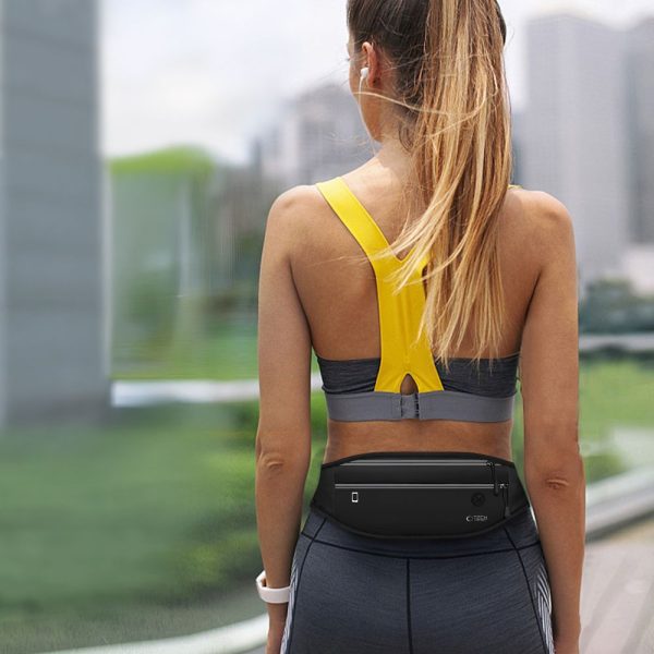 TECH-PROTECT M7 UNIVERSAL SPORT WAIST BAG BLACK - Image 10