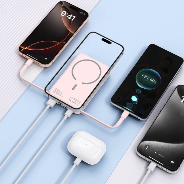 TECH-PROTECT PB31 LIFEMAG MAGSAFE POWER BANK 10000MAH PINK - Image 10