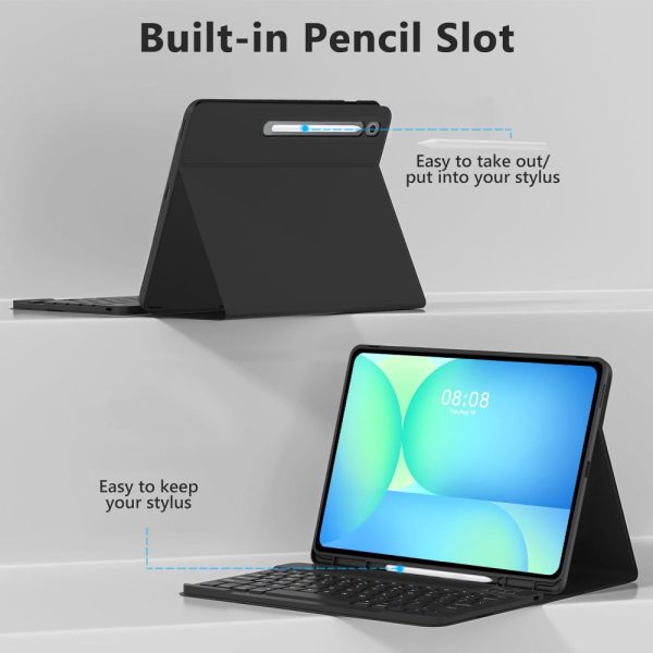 TECH-PROTECT SC PEN + KEYBOARD-SAMSUNG GALAXY TAB S10 FE+ PLUS 13.1 X620 / X626B BLACK - Image 6