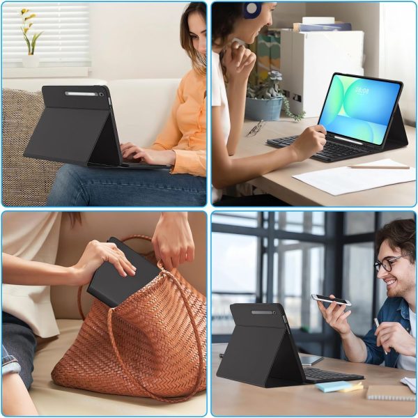 TECH-PROTECT SC PEN + KEYBOARD-SAMSUNG GALAXY TAB S10 FE+ PLUS 13.1 X620 / X626B BLACK - Image 10