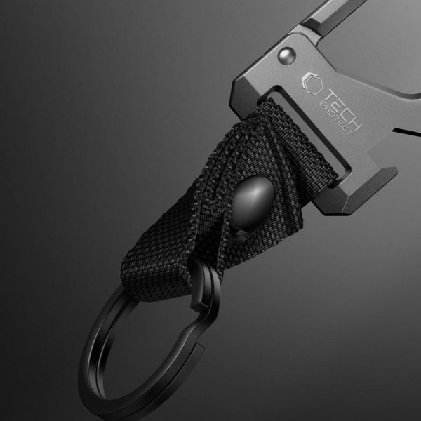 TECH-PROTECT SLIDELOCK CARABINER KEYCHAIN GUNMETAL - Image 5