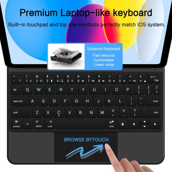 TECH-PROTECT SMARTCASE MAGNETIC + KEYBOARD IPAD 10.9” 10 / 2022 / 11” 11 / 2025 BLACK - Image 7