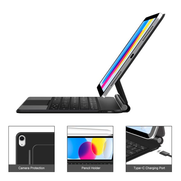 TECH-PROTECT SMARTCASE MAGNETIC + KEYBOARD IPAD 10.9” 10 / 2022 / 11” 11 / 2025 BLACK - Image 8
