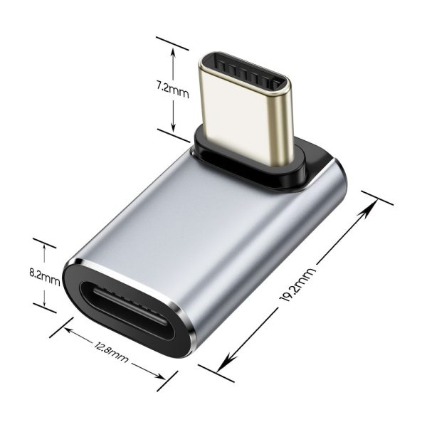 TECH-PROTECT ULTRABOOST AA02 ANGLE ADAPTER TYPE-C GREY - Image 2