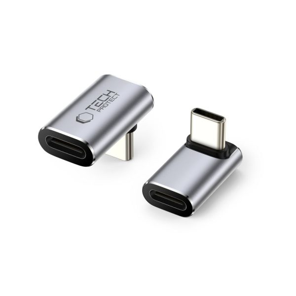 TECH-PROTECT ULTRABOOST AA02 ANGLE ADAPTER TYPE-C GREY