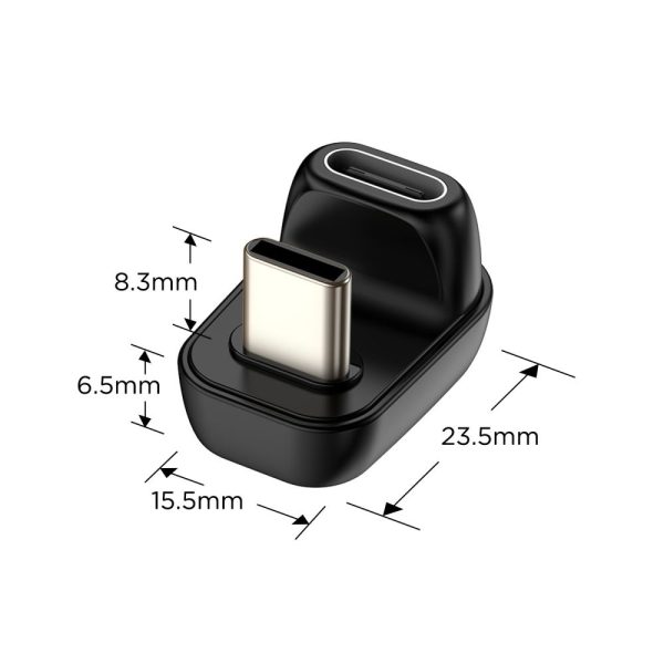TECH-PROTECT ULTRABOOST AA04 ANGLE ADAPTER TYPE-C BLACK - Image 2