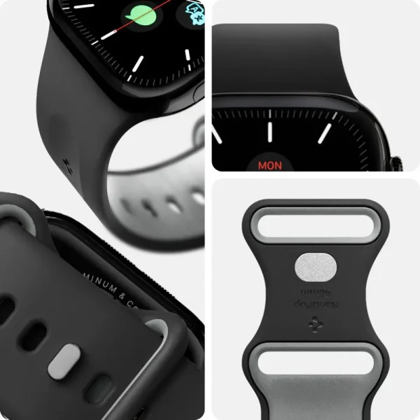 Spigen Nano Pop Band Black Sesame - Apple Watch 49mm/46mm/45mm/44mm (AMP09321) - Image 6