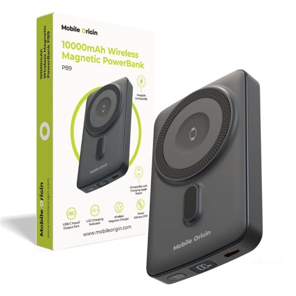 Mobile Origin Wireless Magnetic PowerBank10000mAh  PB9