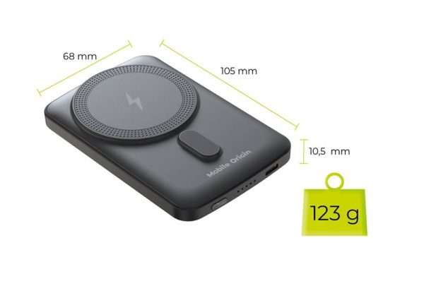 Mobile Origin Wireless Magnetic PowerBank 5000mAh PB10 (MO-WMP-PB10) - Image 2