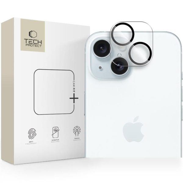 OSŁONA APARATU TECH-PROTECT CAM FIT+ IPHONE 14  / 14 PLUS / 15 / 15 PLUS CLEAR